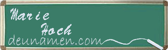 Marie Hoch Visitenkarte